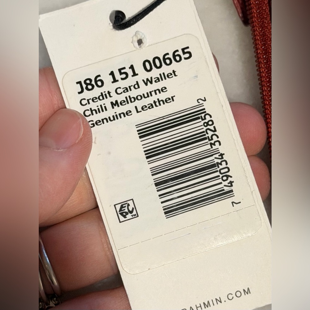 NWT Brahmin Chili Melbourne Credit Card Holder Wallet - Picture 4 of 7